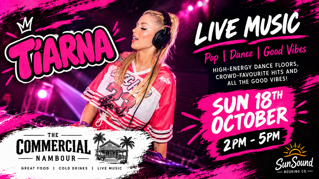 Live Music Sunshine Coast: Tiarna Live at The Commercial Nambour | 18 October